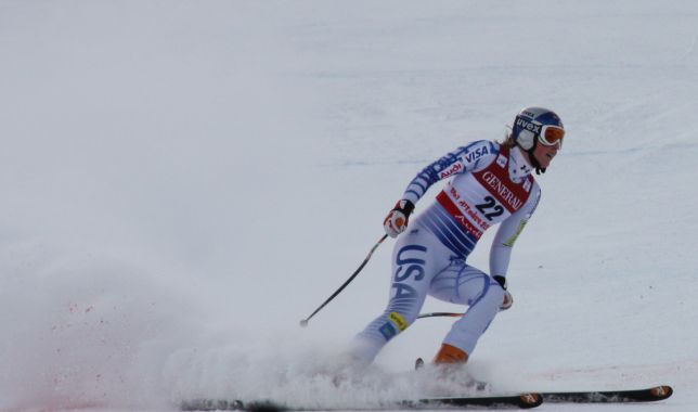 Lindsey Vonn dans l'air d'arrivée